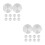 20Pcs Silver 30Mm Round Aluminum Disc Set for Table Hardware Mounts 5