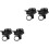 4 Pcs Bicycle Bell Vintage Metal Child Handle 3