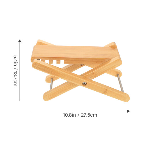 Support Pied Guitare Bambou Ajustable À 6 Niveaux Couleur 1
