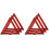 6Pièces Triangles De Routière ABS Réfléchissants Multicolores 4