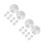 20Pcs Silver 30Mm Round Aluminum Disc Set for Table Hardware Mounts 4
