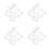 24Pcs Transparent Acrylic Hinge Latch Lock for Boxes Clear Snap Buckle 7