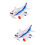 2Pcs Baby Airplane Toy Electronic Moving Plane Development Model 7