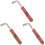 3Pièces Accessoire Dulcimer Précis Résistant Couleur Marron 4