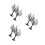6 Pcs Realistic Tree Models For Diy Sand Table Railroad Scenery 6