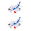 2Pcs Baby Airplane Toy Electronic Moving Plane Development Model 5