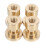 8Pcs Golden Crystal Knobs for Cabinets with Durable Brass Material 2