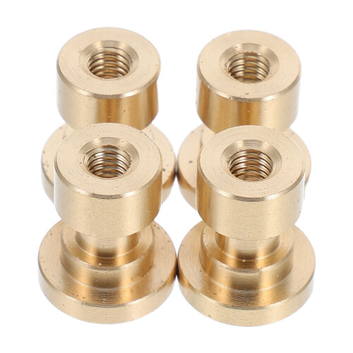 8Pcs Golden Crystal Knobs for Cabinets with Durable Brass Material 1