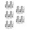 10Pcs Portable Silver Threading Tool Kit for Plastic Water Pipes 5