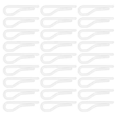 600Pcs White Shirt Packing Clips Plastic Clothes Fixing Clamps 1