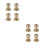 8Pcs Golden Crystal Knobs for Cabinets with Durable Brass Material 6