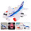 2Pcs Baby Airplane Toy Electronic Moving Plane Development Model 10