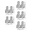 10Pcs Portable Silver Threading Tool Kit for Plastic Water Pipes 7