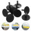200Pcs Black Plastic Display Stand for Car Decor Rubber Duck Holder 7