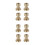 8Pcs Golden Crystal Knobs for Cabinets with Durable Brass Material 5