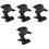 4Pcs Under Desk Headphone Hook Black Durable Gaming Headset Holder 5