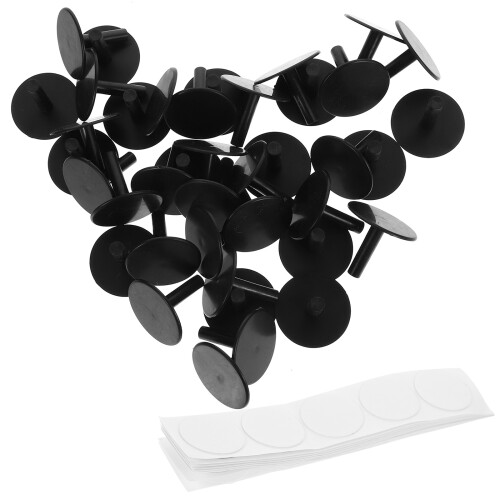200Pcs Black Plastic Display Stand for Car Decor Rubber Duck Holder 1