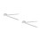 2Pcs 180 Degree 250Mm Steel Square Ruler With Protractor 8