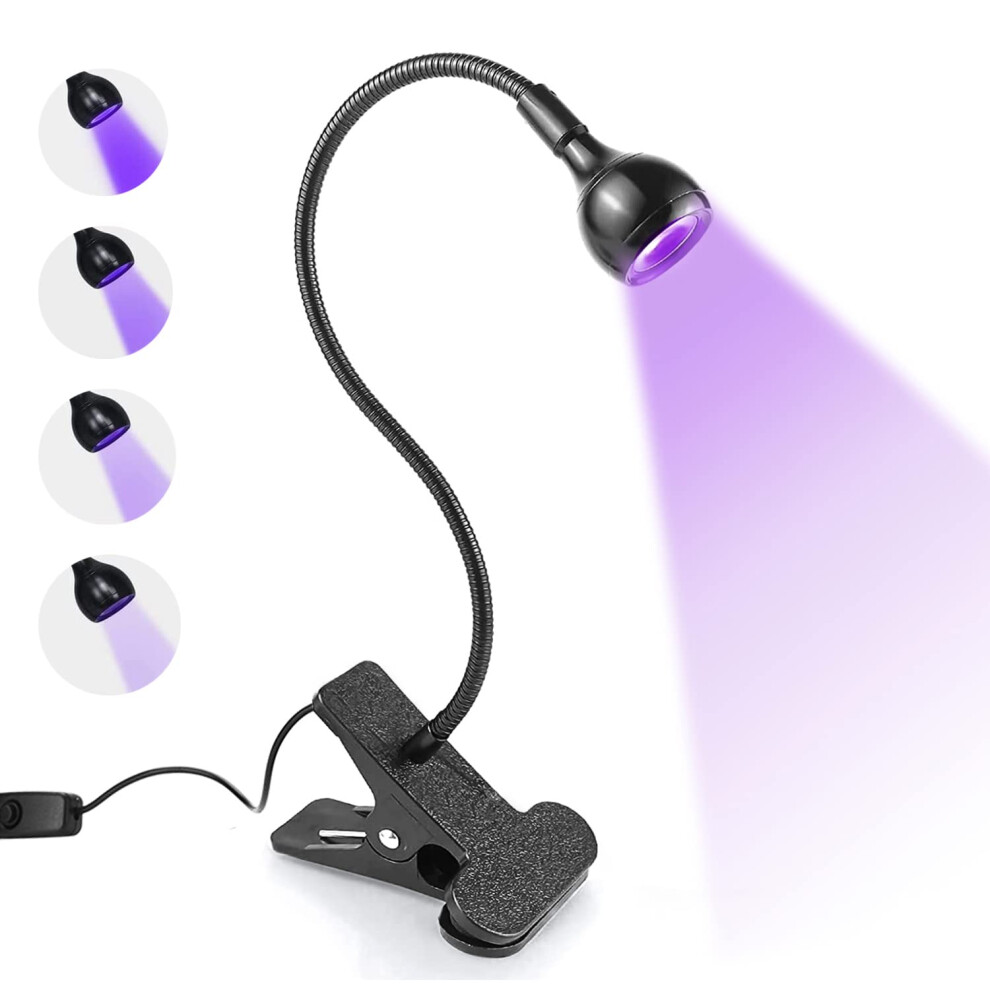 Light Uv Led Nail Lamp 3W With 360 Flexible Gooseneck Usb Gel Nail Curing For Fast Gel Drying
