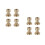 8Pcs Golden Crystal Knobs for Cabinets with Durable Brass Material 4