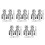 10Pcs Portable Silver Threading Tool Kit for Plastic Water Pipes 4