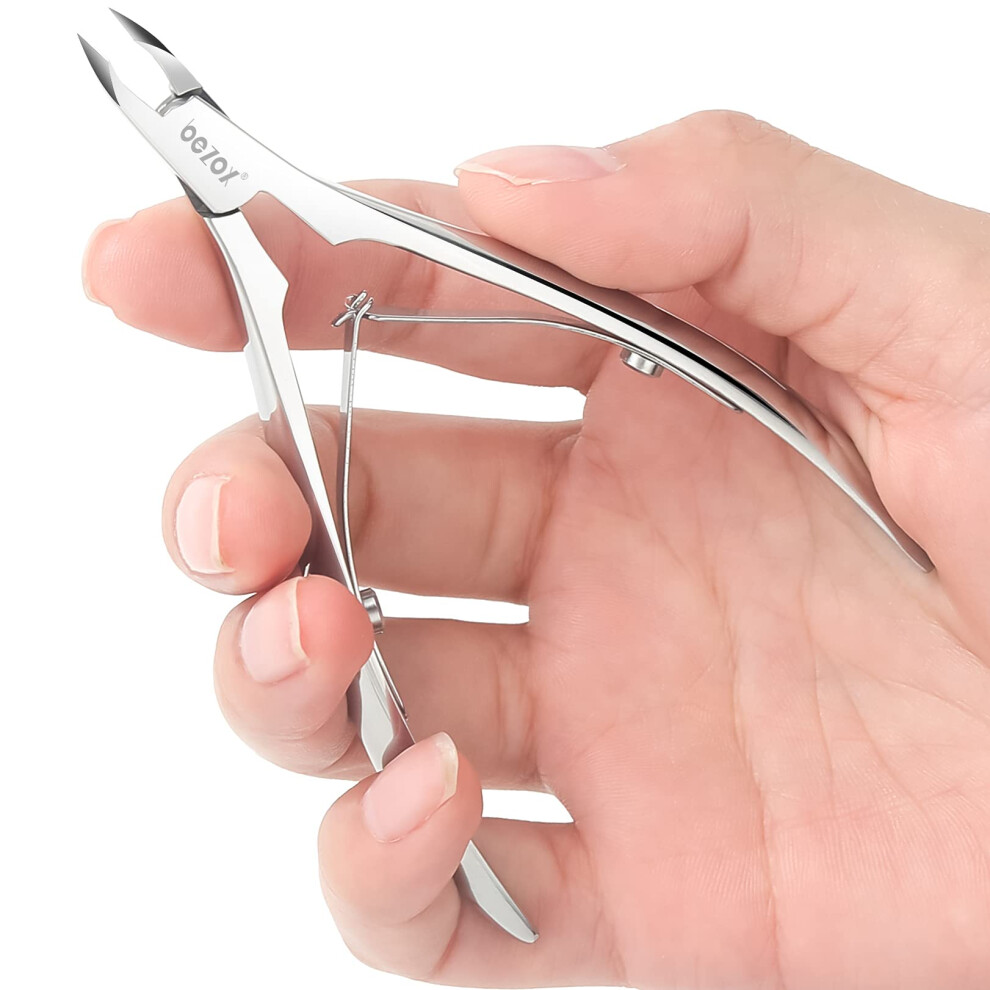 Professional Cuticle Nipper 4mm Jaw Stainless Steel Forged Cutter for Manicure Pedicure
