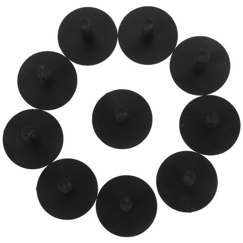 200Pcs Black Plastic Display Stand for Car Decor Rubber Duck Holder 2
