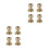 8Pcs Golden Crystal Knobs for Cabinets with Durable Brass Material 9