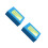 2Pcs Blue Diamond Hand Sanding Block Durable Polishing Sponge Tool 5