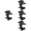 4Pcs Under Desk Headphone Hook Black Durable Gaming Headset Holder 8