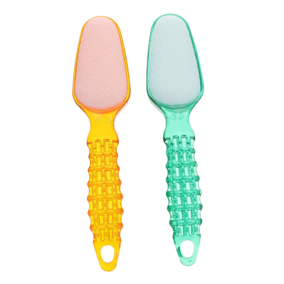 2pcs Stainless Steel Foot Rasp and Pedicure Foot File DualSided for Callus and Dead Skin Removal