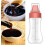 Plastic Ketchup Squeeze Bottle 350ml with DustProof Cap, MultiHole Condiment Dispenser for Kitchen 3