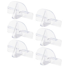 (6pcs) 1/2/4/6/8-pack Glasses Storage Rack, Wall-Mounted Sunglasses Storage Rack, Wall, Home Decoration (Transparent Color)