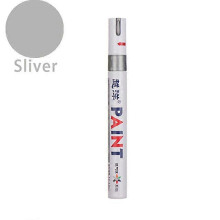 (Sliver) 12 Color White Waterproof Rubber Permanent Paint Marker Drawing Car Tyre Tread Environmental Tire Painting Highlighter Pen