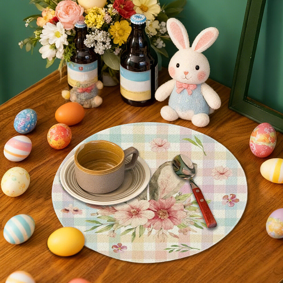 (Multicolor) Easter Round Placemat