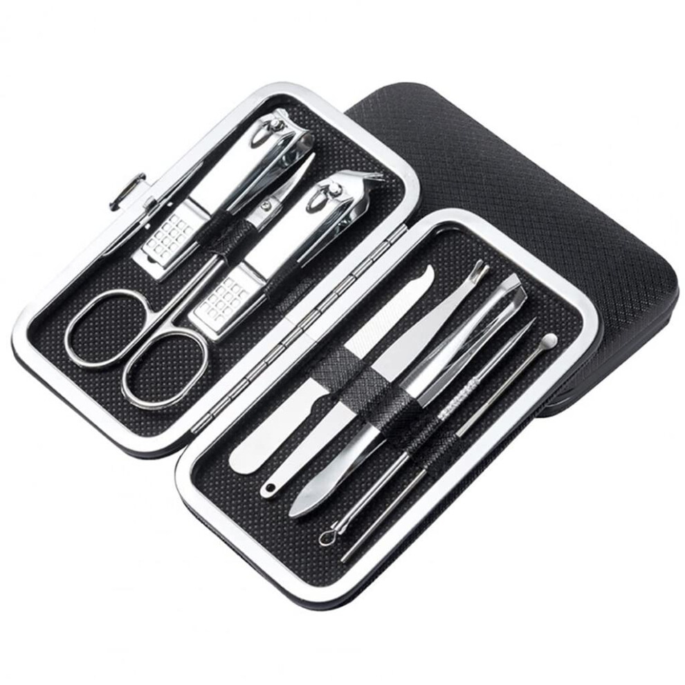 Manicure Pedicure Set 19 Piece Stainless Steel Nail Clippers Kit for Travel Grooming