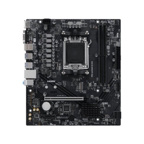 MSI MSI PRO A620AM-B EVO AMD A620 Socket AM5 DDR5 ATX 5GbE RAID M.2 2