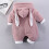 1Pièces Combinaison - Hiver Rose Confortable Polyester 11
