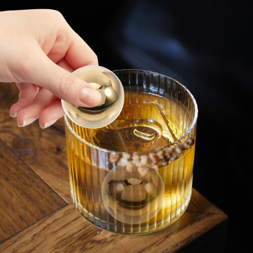 2 Pièces Boules Inoxydable Pour Whisky Réutilisables 2