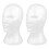 2Pièces Mannequin Tête Blanche Pour Chapeaux Et Perruques 2