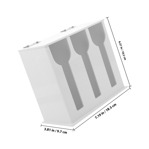 1Dinerware Organizer Wit, Compact Met Drie Opbergvakken 1