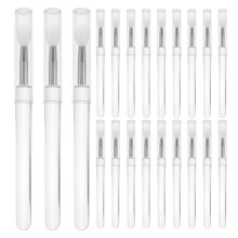 30 Pièces Pinceaux À En Silicone Bouchons Transparent