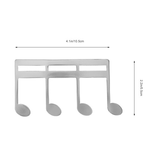 Clip Argenté En Métal Pour Pages De Partition, Usage Polyvalent 1