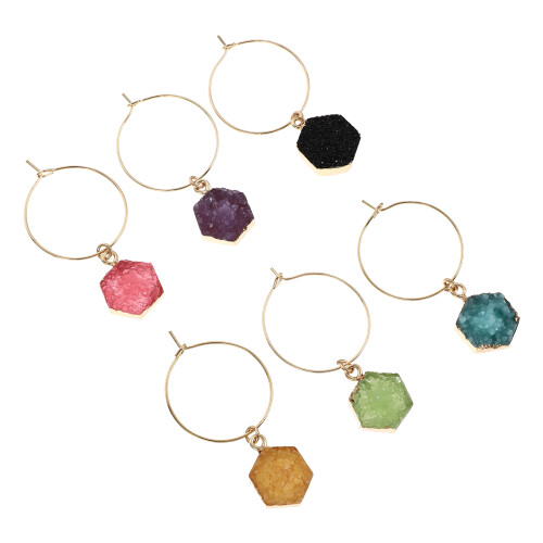 12Pièces Accessoires Verre À Vin Multicolores Décoratifs Sécurisés 2