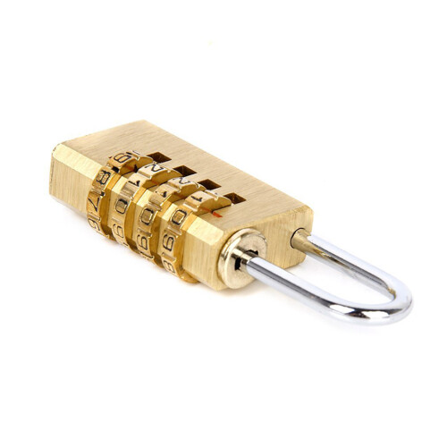 3Pièces Cadenas En Cuivre , Réglable Pour Coffre