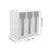 1Dinerware Organizer Wit, Compact Met Drie Opbergvakken 3