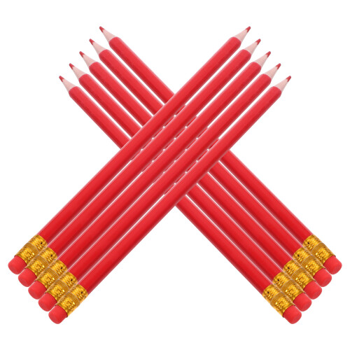 36Pièces Crayons Rouges Avec Latex Pour Et Test 2