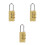 3Pièces Cadenas En Cuivre , Réglable Pour Coffre 4