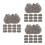 300Pcs Durable Grey Plastic Simulated Rocks for Micro Train Scenery 7