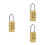 3Pièces Cadenas En Cuivre , Réglable Pour Coffre 9